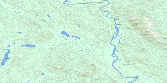 Mason Landing Topo Map 105E07 at 1:50,000 scale - National Topographic System of Canada (NTS) - Toporama map
