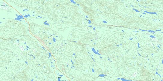 Twin Lakes Topographic map 105E12 at 1:50,000 Scale