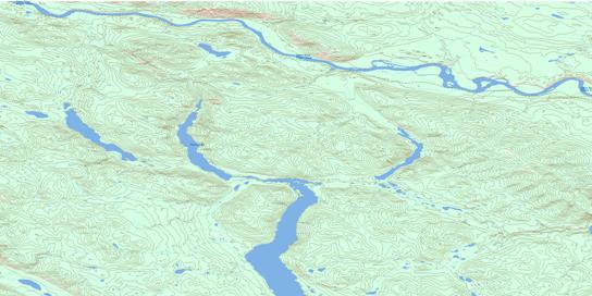Claire Lake Topographic map 105E14 at 1:50,000 Scale