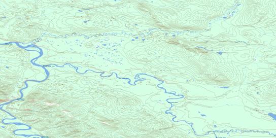 Big Salmon Topo Map 105E15 at 1:50,000 scale - National Topographic System of Canada (NTS) - Toporama map