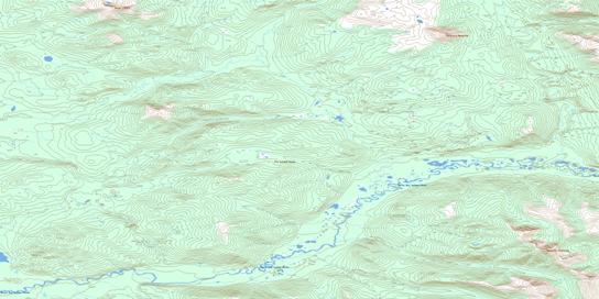 Solitary Mountain Topo Map 105E16 at 1:50,000 scale - National Topographic System of Canada (NTS) - Toporama map