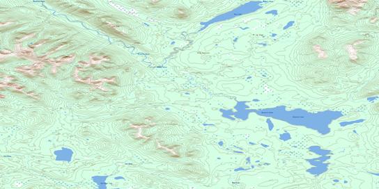 Nisutlin Lake Topo Map 105F01 at 1:50,000 scale - National Topographic System of Canada (NTS) - Toporama map