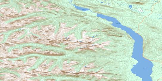 Crater Creek Topo Map 105F03 at 1:50,000 scale - National Topographic System of Canada (NTS) - Toporama map
