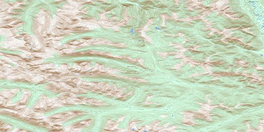 No Title Topo Map 105F05 at 1:50,000 scale - National Topographic System of Canada (NTS) - Toporama map
