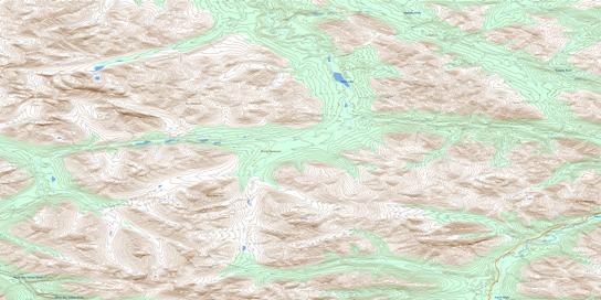 Fox Creek Topo Map 105F14 at 1:50,000 scale - National Topographic System of Canada (NTS) - Toporama map