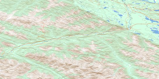 Ram Creek Topo Map 105F15 at 1:50,000 scale - National Topographic System of Canada (NTS) - Toporama map
