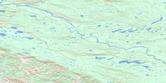 Ross River Topo Map 105F16 at 1:50,000 scale - National Topographic System of Canada (NTS) - Toporama map