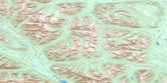 Waters Creek Topographic map 105G01 at 1:50,000 Scale