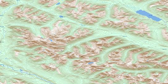 Fire Lake Topo Map 105G02 at 1:50,000 scale - National Topographic System of Canada (NTS) - Toporama map