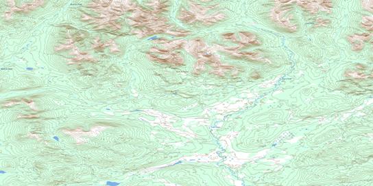 Prospect Creek Topo Map 105G04 at 1:50,000 scale - National Topographic System of Canada (NTS) - Toporama map
