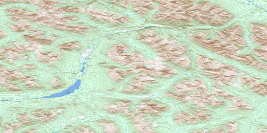 Mount Placid Topo Map 105G05 at 1:50,000 scale - National Topographic System of Canada (NTS) - Toporama map