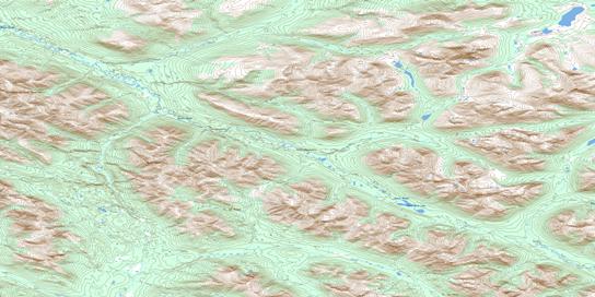 Mount Resistance Topographic map 105G06 at 1:50,000 Scale