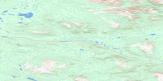 Mcevoy Creek Topographic map 105G09 at 1:50,000 Scale