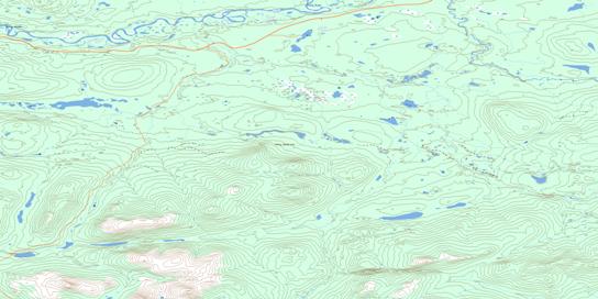 Mink Creek Topo Map 105G11 at 1:50,000 scale - National Topographic System of Canada (NTS) - Toporama map
