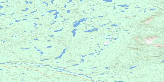 Weasel Lake Topo Map 105G13 at 1:50,000 scale - National Topographic System of Canada (NTS) - Toporama map