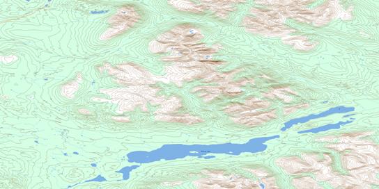 Mc Evoy Lake Topo Map 105G16 at 1:50,000 scale - National Topographic System of Canada (NTS) - Toporama map