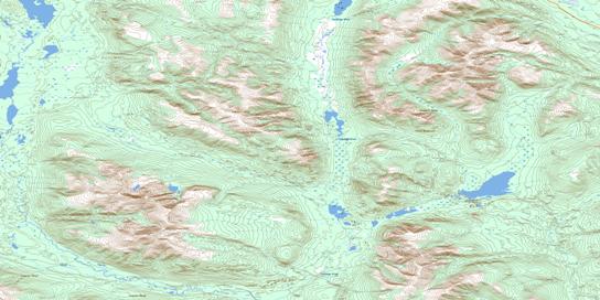 No Title Topo Map 105H04 at 1:50,000 scale - National Topographic System of Canada (NTS) - Toporama map