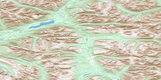 Anderson Lake Topo Map 105H10 at 1:50,000 scale - National Topographic System of Canada (NTS) - Toporama map