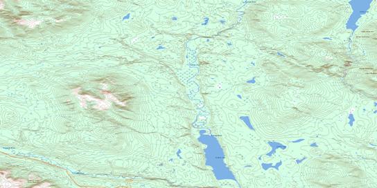 Leckie Lake Topographic map 105H12 at 1:50,000 Scale