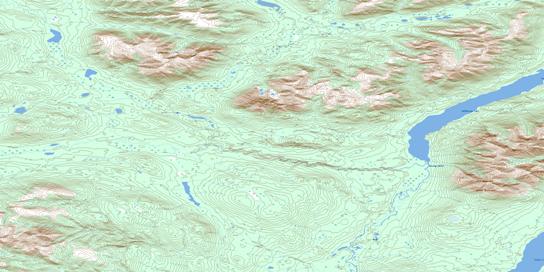 Mcpherson Lake Topographic map 105H13 at 1:50,000 Scale