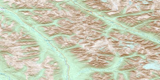 Tungsten Topographic map 105H16 at 1:50,000 Scale