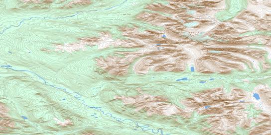 No Title Topographic map 105I10 at 1:50,000 Scale