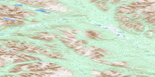 Mount Wilson Topographic map 105I13 at 1:50,000 Scale
