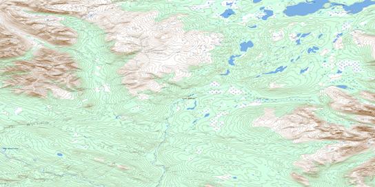 Jones Lake Topo Map 105I14 at 1:50,000 scale - National Topographic System of Canada (NTS) - Toporama map