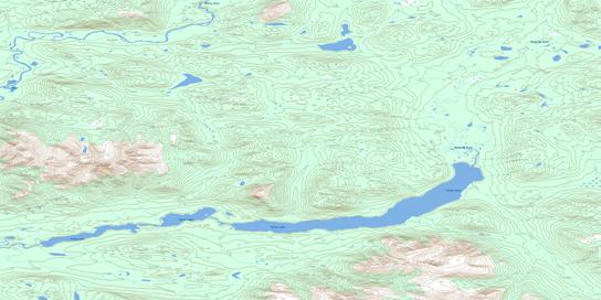 Pelly Lakes Topo Map 105J01 at 1:50,000 scale - National Topographic System of Canada (NTS) - Toporama map