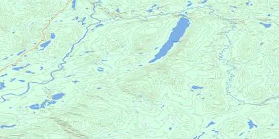 Jackfish Lake Topographic map 105J06 at 1:50,000 Scale