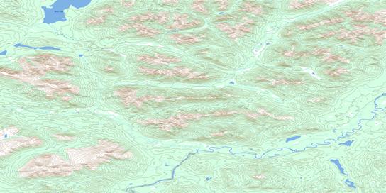 Wolf Canyon Topo Map 105J08 at 1:50,000 scale - National Topographic System of Canada (NTS) - Toporama map