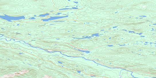 Swim Lakes Topo Map 105K02 at 1:50,000 scale - National Topographic System of Canada (NTS) - Toporama map