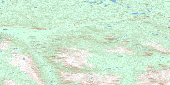 Mount Atherton Topo Map 105K04 at 1:50,000 scale - National Topographic System of Canada (NTS) - Toporama map