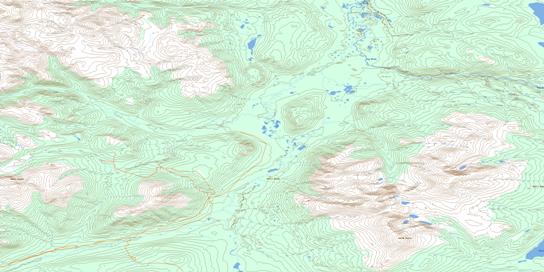 Blind Creek Topographic map 105K07 at 1:50,000 Scale