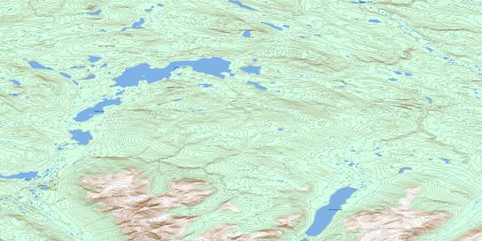 Laforce Lake Topo Map 105K09 at 1:50,000 scale - National Topographic System of Canada (NTS) - Toporama map
