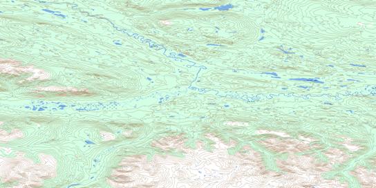 Barwell Lake Topo Map 105K11 at 1:50,000 scale - National Topographic System of Canada (NTS) - Toporama map