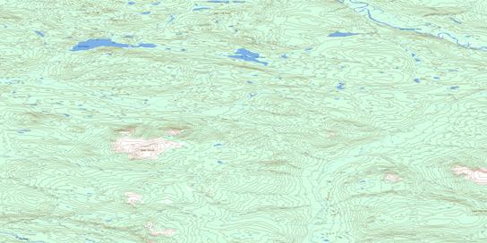 Mount Gillis Topographic map 105K14 at 1:50,000 Scale