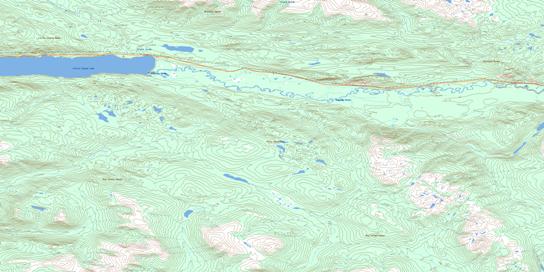 Truitt Creek Topo Map 105L01 at 1:50,000 scale - National Topographic System of Canada (NTS) - Toporama map