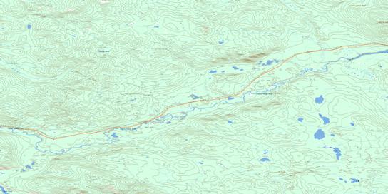 Little Salmon River Topographic map 105L03 at 1:50,000 Scale