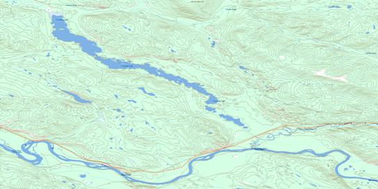 Frenchman Lake Topographic map 105L04 at 1:50,000 Scale