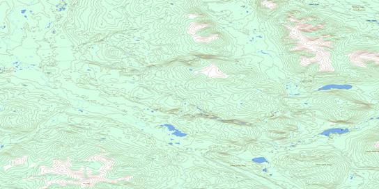 Afe Peak Topo Map 105L06 at 1:50,000 scale - National Topographic System of Canada (NTS) - Toporama map