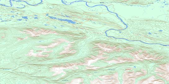 Detour Lakes Topographic map 105L10 at 1:50,000 Scale