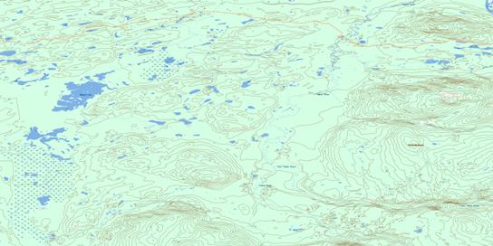 Ragged Lake Topo Map 105L11 at 1:50,000 scale - National Topographic System of Canada (NTS) - Toporama map
