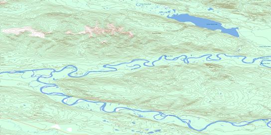 Little Kalzas Lake Topo Map 105L13 at 1:50,000 scale - National Topographic System of Canada (NTS) - Toporama map