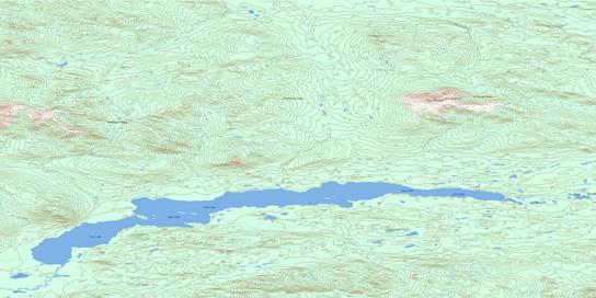Earn Lake Topographic map 105L16 at 1:50,000 Scale