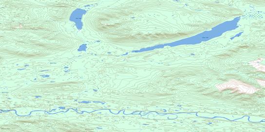 Moose Lake Topo Map 105M01 at 1:50,000 scale - National Topographic System of Canada (NTS) - Toporama map