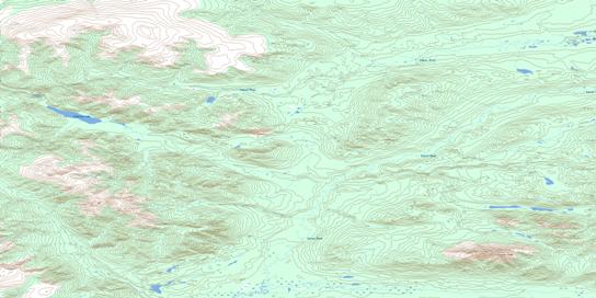 Sideslip Lake Topographic map 105M03 at 1:50,000 Scale