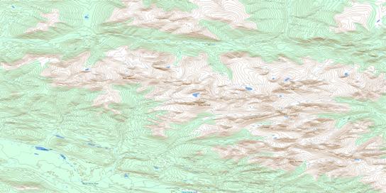 Woodburn Lake Topo Map 105M04 at 1:50,000 scale - National Topographic System of Canada (NTS) - Toporama map