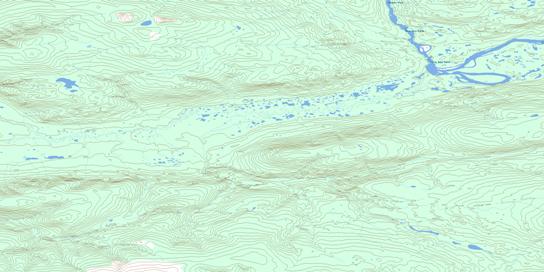 Nogold Creek Topo Map 105M06 at 1:50,000 scale - National Topographic System of Canada (NTS) - Toporama map