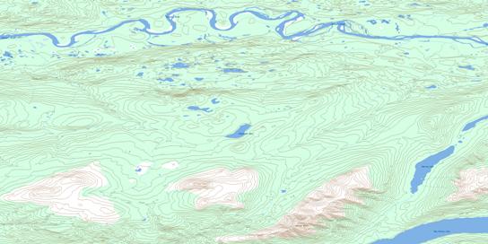 Highland Lake Topographic map 105M07 at 1:50,000 Scale